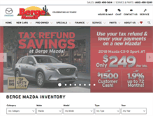 Tablet Screenshot of bergemazda.com